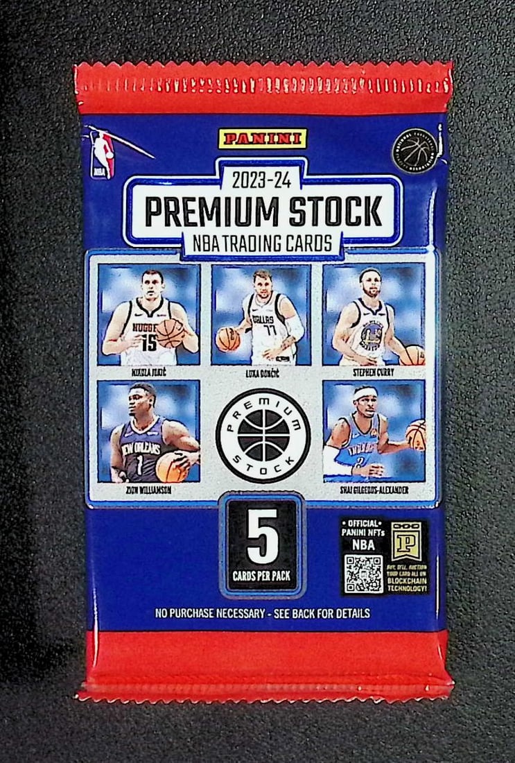 2023-24 Panini NBA Hoops Premium Stock Basketball Card BLASTER BOX PACK - Victor Wembanyama (1 of 1)