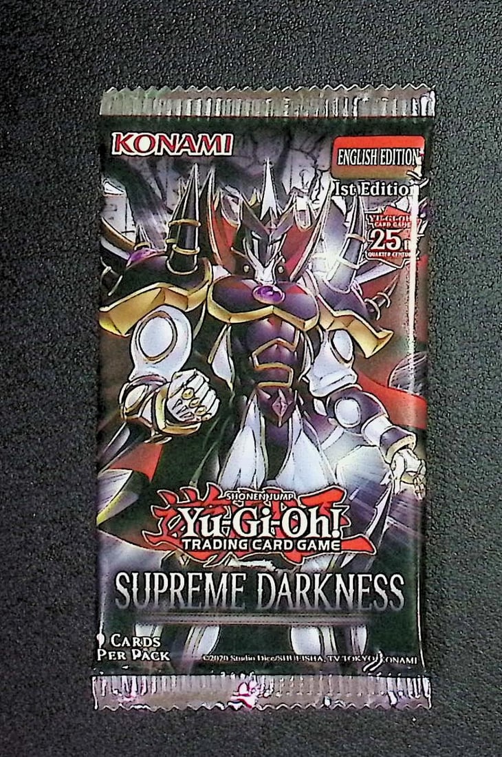 2020 Konami Yu-Gi-Oh! Supreme Darkness - English 1st Edition - 25th Anniversary: Yu Gi Oh TCG, Yugioh 25th Anniversary Trading Card Game, Trading Card Games for Sale Near Me, Auction Lots for Sale On Line, Attack, Spell, Defend