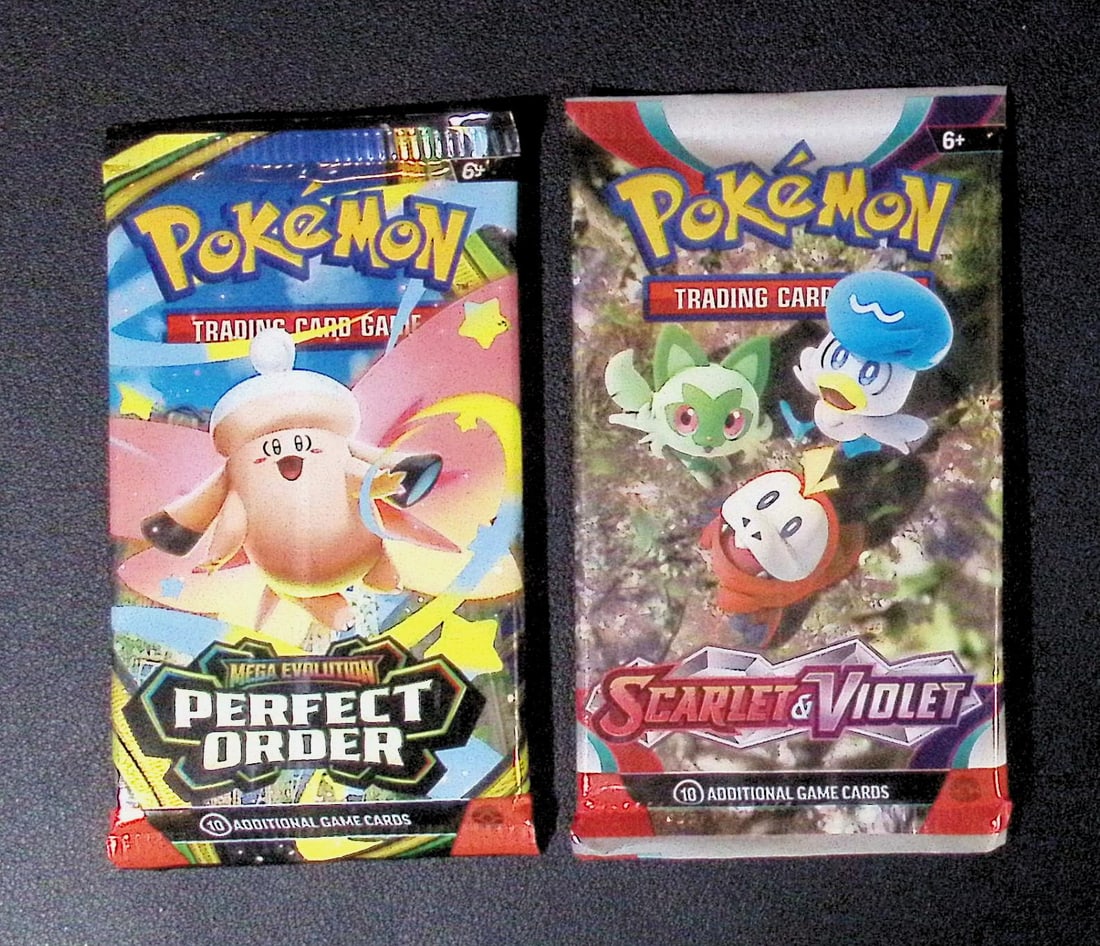 2 COUNT: 1 - Pokemon Perfect Order, & 1 - Scarlet & Violet Booster Packs (1 of 1)