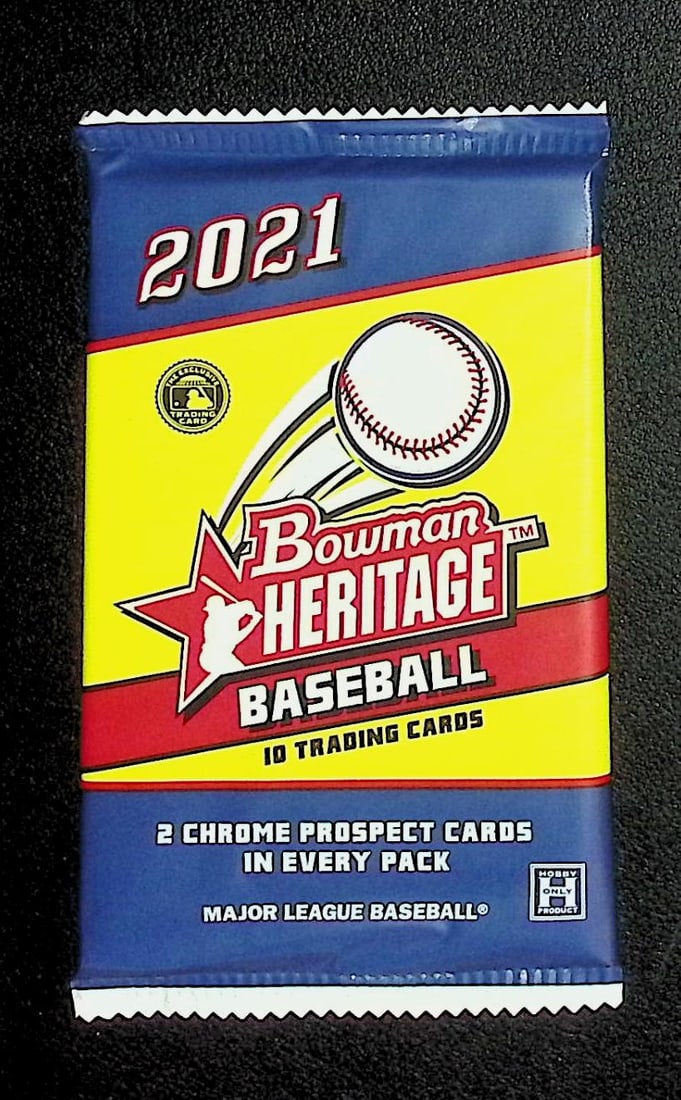 2021 Bowman HERITAGE SERIES 1 Baseball HOBBY BOX PACK, Sports Cards, MLB Trading Cards (1 of 1)