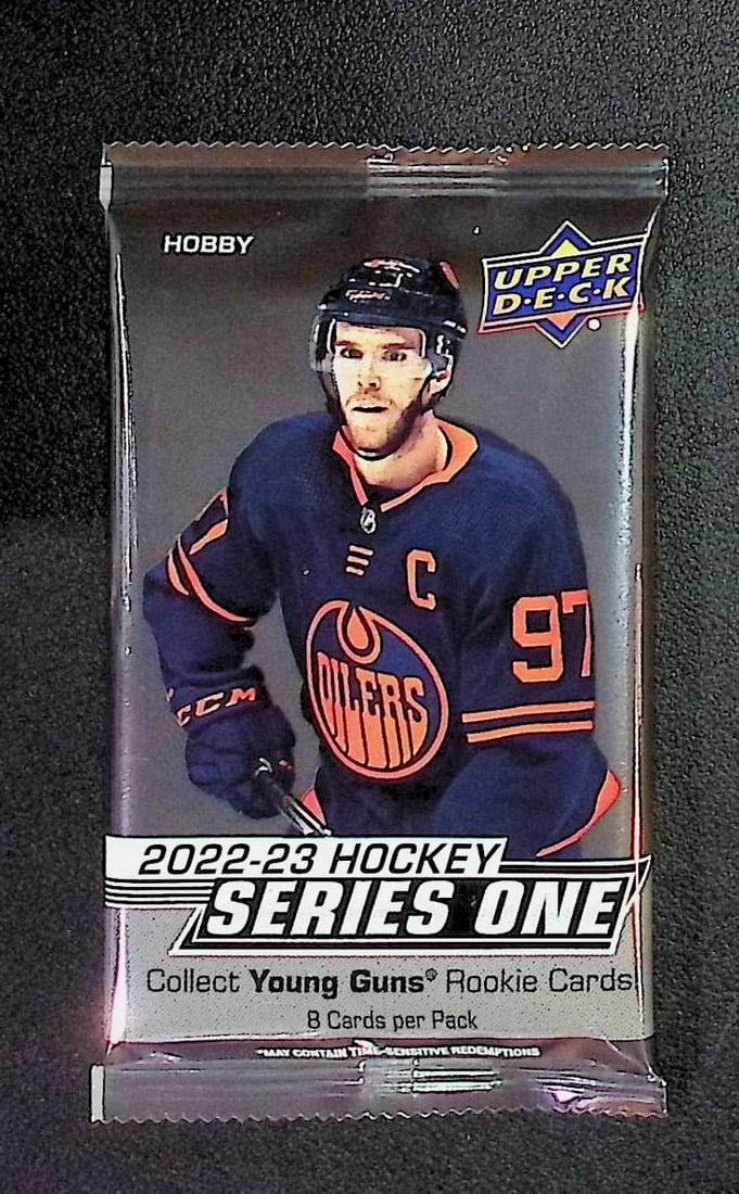 2022-23 Upper Deck SERIES 1 Hockey HOBBY BOX PACK - Collect Young Guns Rookie Cards (1 of 1)