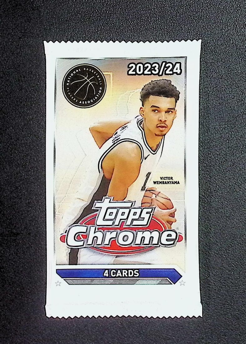 2023-24 Topps Chrome Basketball Cards BLASTER BOX PACK Victor Wembanyama Rookie Card (1 of 1)