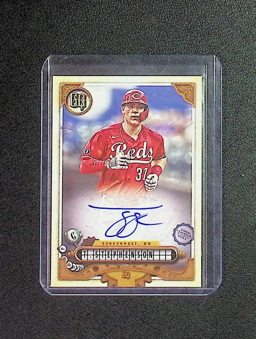 Tyler Stephenson Auto 2022 Topps Gypsy Queen #GQA-TS Cincinnati Reds: Topps Baseball MLB Trading & Sports Cards, Sports Cards for Sale Near Me, World Series & Hall of Fame Players Memorabilia, Refractors, X-Fractors, Numbered, SP, SSP, Valuable Auction Memorabilia Lots 