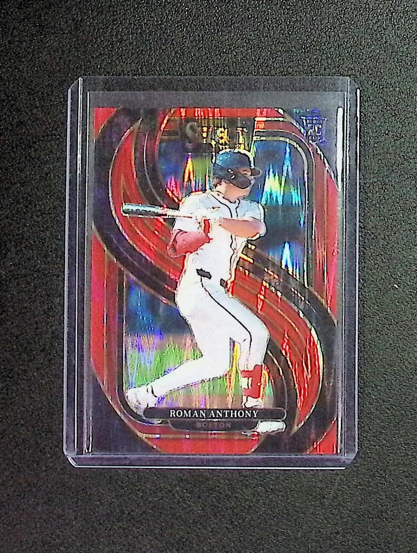 Roman Anthony Rookie Card Red Flash Prizm /149 2025 Panini Select #192 Red Sox: Panini Baseball MLB Trading & Sports Cards, Sports Cards for Sale Near Me, Prizm, Mosaic, Select, SP, SSP, Auction Memorabilia Lots for Sale On Line, World Series & Hall of Fame Players