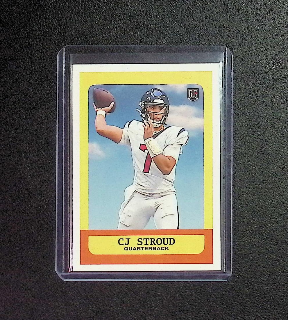 Cj Stroud Rookie Card 2023 Topps Composite #352 Houston Texans: Topps Football NFL Trading Sports Cards, Sports Cards for Sale Near Me, Super Bowl & Hall of Fame Player Cards, Resurgence, Composite, SP, SSP, Valuable Auction Memorabilia Lots For Sale On Line