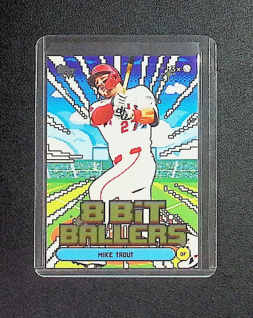Mike Trout 8-Bit Ballers 2026 Topps #8B-8 Los Angeles Angels: Topps Baseball MLB Trading & Sports Cards, Sports Cards for Sale Near Me, World Series & Hall of Fame Players Memorabilia, Refractors, X-Fractors, Numbered, SP, SSP, Valuable Auction Memorabilia Lots 