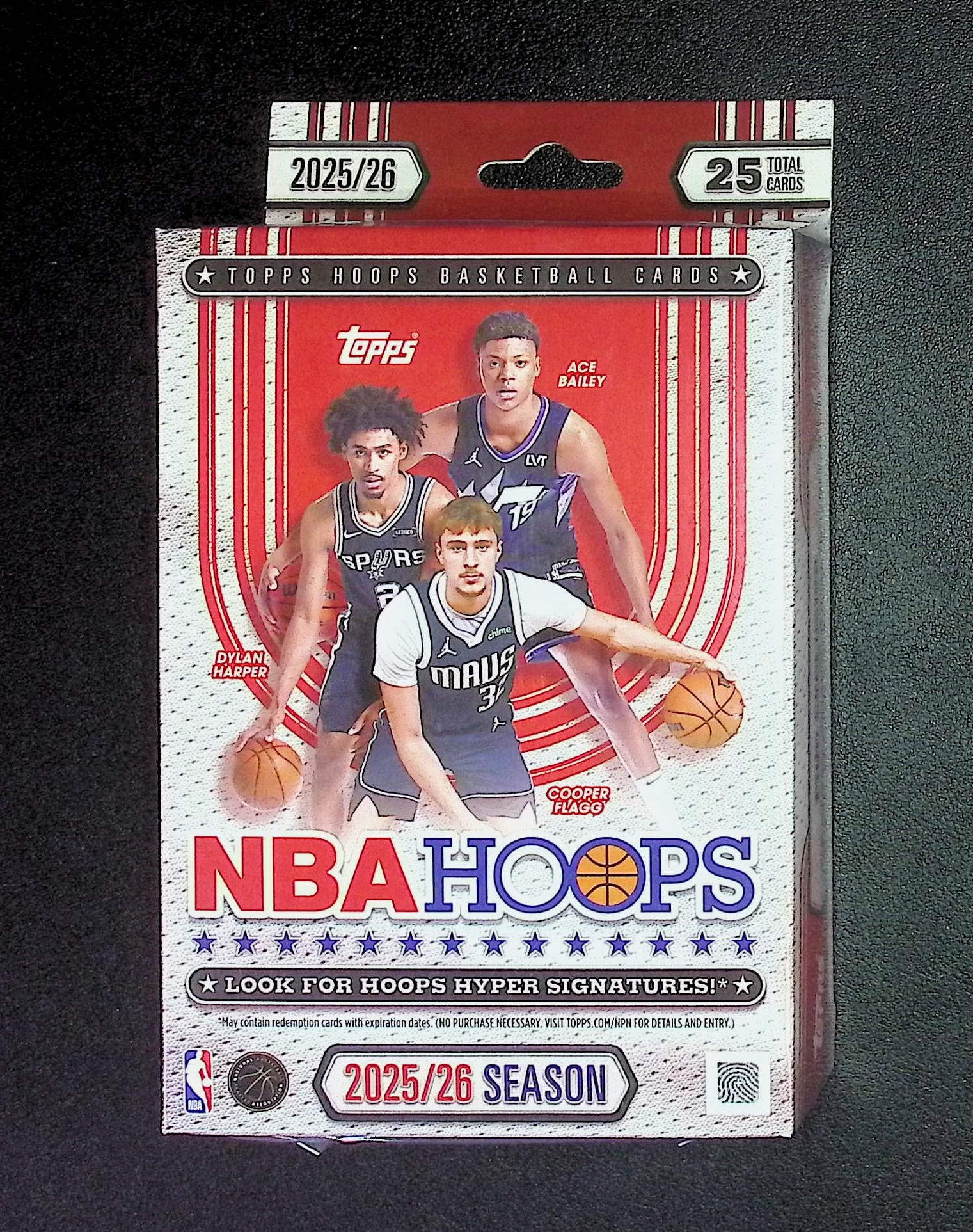 2025 Topps NBA Hoops Basketball HANGER BOX: Cooper Flagg & Kon Kneuppel Rookie Cards: Cooper Flagg & Kon Kneuppel Rookie Cards. Topps Basketball NBA Trading & Sports Cards, Rookie Cards in this set are Cooper Flagg, Dylan Harper, Ace Bailey, V J Edgecombe, Kon Knueppel , Autographs, Si