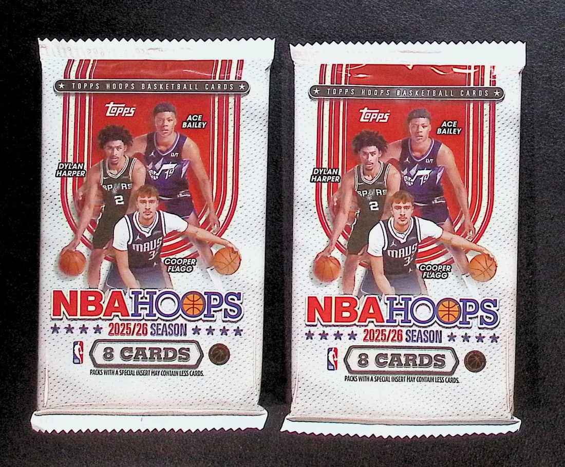 2 COUNT: 2025 Topps NBA Hoops Basketball BLASTER BOX PACKS: Cooper Flagg & Kon Kneuppel Rookie: Cooper Flagg & Kon Kneuppel Rookie Cards. Topps Basketball NBA Trading & Sports Cards, Rookie Cards in this set are Cooper Flagg, Dylan Harper, Ace Bailey, V J Edgecombe, Kon Knueppel , Autographs, Si