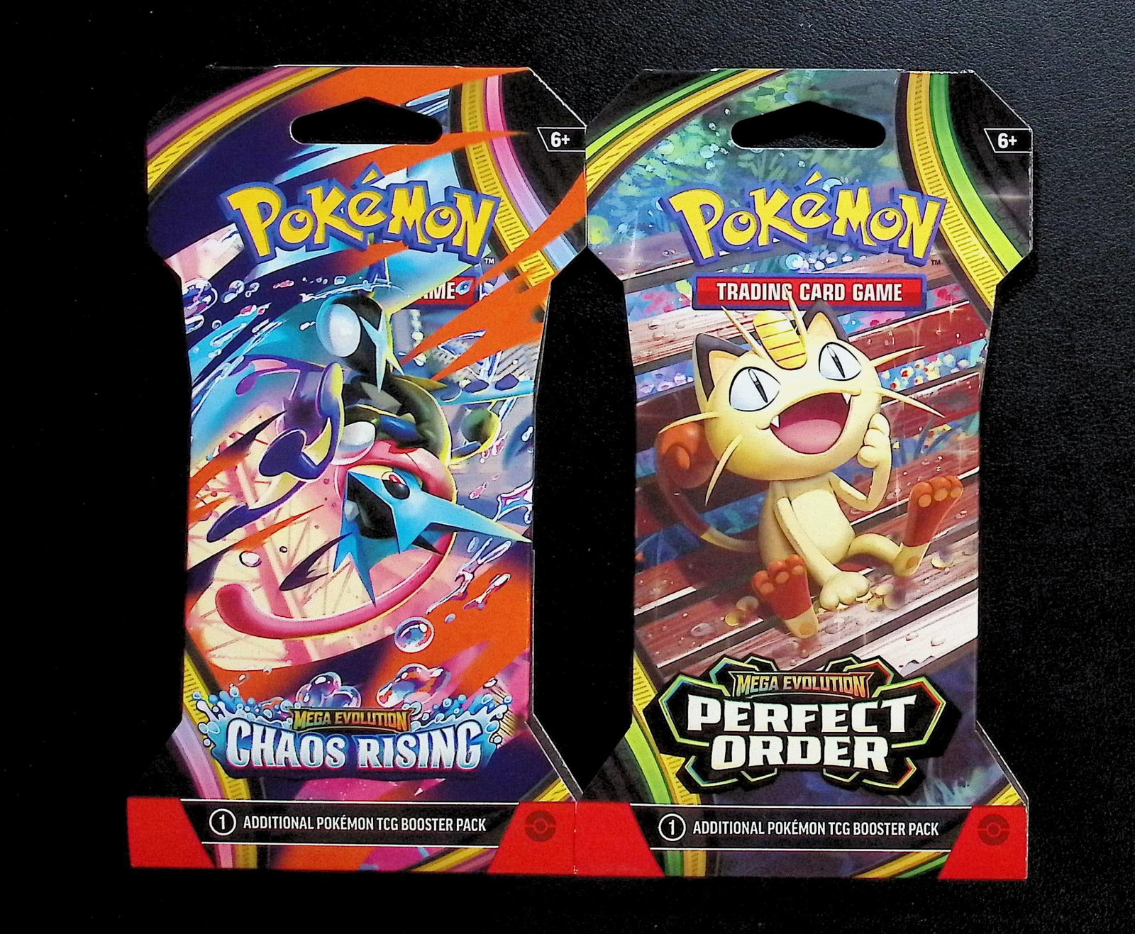 3 COUNT: 1 - Pokemon Chaos Rising & 1 - Perfect Order Booster Packs: Pokemon Trading Card Game Cards, Charizard, Pikachu, Mewto, EX, Referse Holo, Holo Rare Cards, Secret Rare Cards, Full Art Cards, Evee, 3 Stars Ultra Rare Cards, Double Rare, Illustration Rare, Specia
