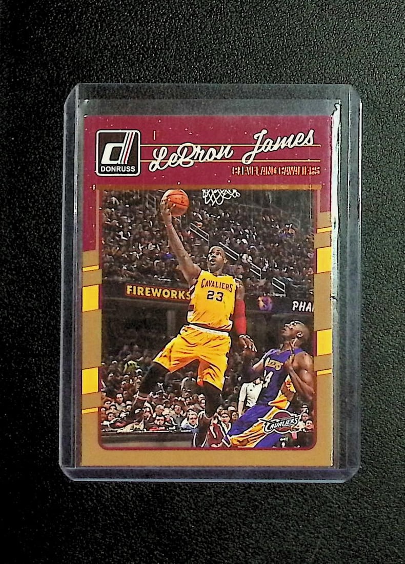 LeBron James w/ Kobe Bryant 2016-17 Donruss #15 Cleveland Cavaliers: Panini Select, Prizm, Mosaic, Contenders, Revolution, Phoenix, NBA Hoops, Rookie NFL Sports Trading Cards, Silver, SP, SSP, Wave Prizms, Numbered Cards, Basketball sports Cards for Sale Near Me, NBA C