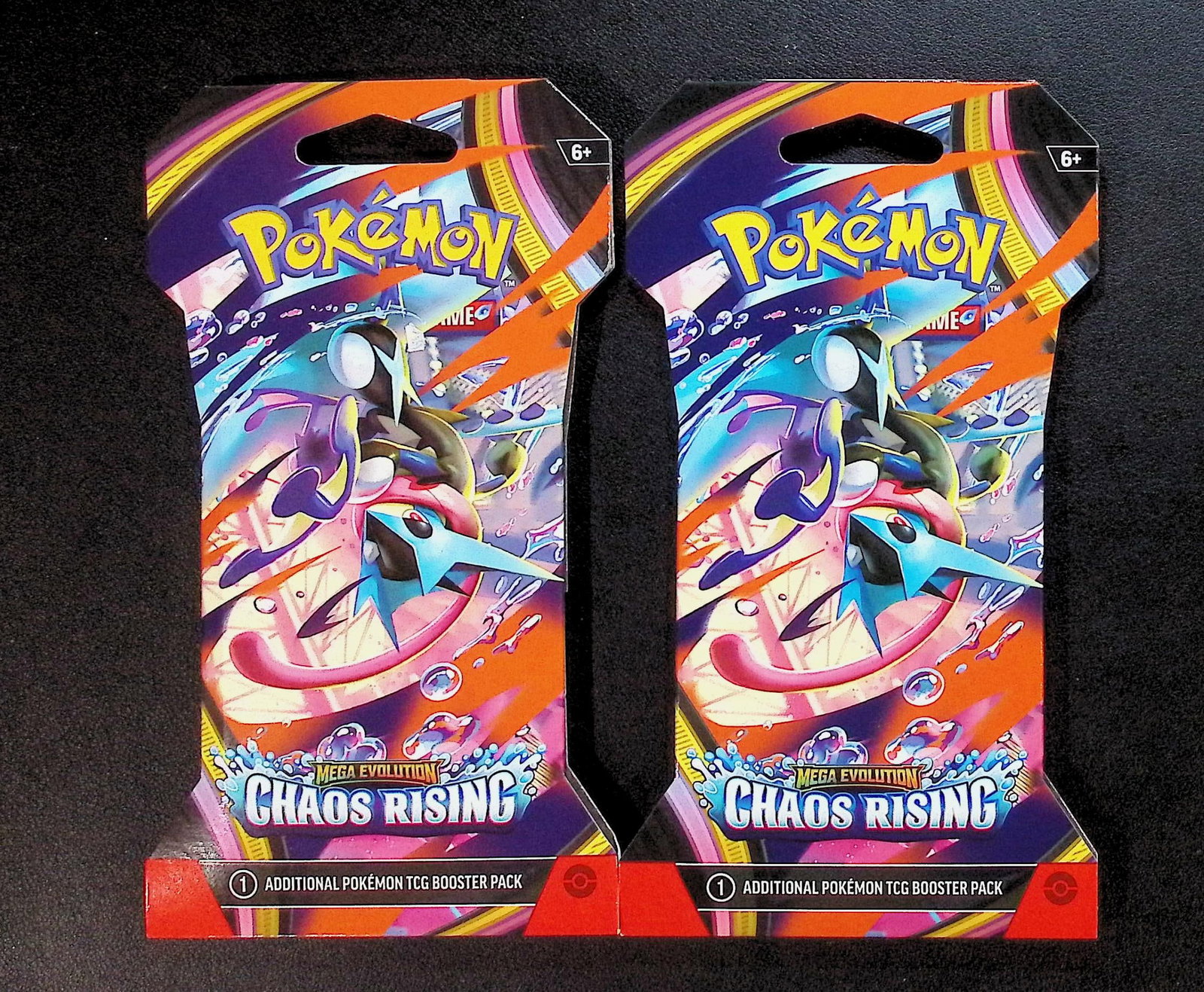 2 COUNT: 2026 Pokemon Chaos Rising Sleeved Booster Packs (1 of 1)