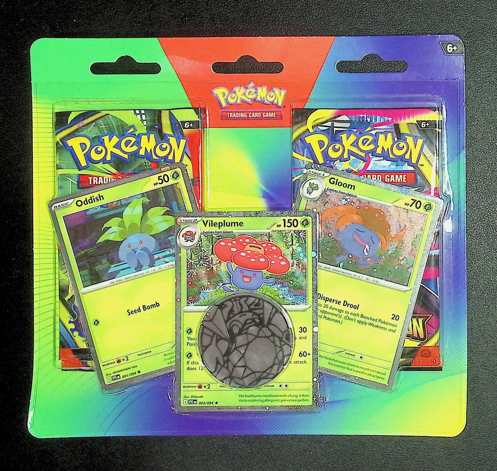 Pokemon Blister Booster Hanger 1 Pokemon Mega Evolutions & 1 Phantasmal Flames (1 of 1)