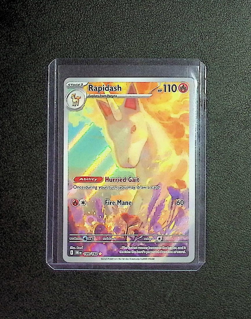 Pokemon Destined Rivals Rapidash Illustration Rare #189 (1 of 2)
