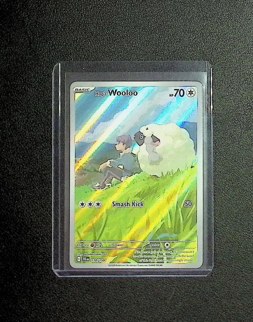Pokemon Journey Together Hop's Wooloo Illustration Rare #170: Pokemon Trading Card Game Cards, Charizard, Pikachu, Mewtwo, Reverse Holo, Holo Rare, Secret Rare Cards, Full Art Cards, Eevee, Ultra Rare Card, Illustration Rare, Special Illustration Rare SIR