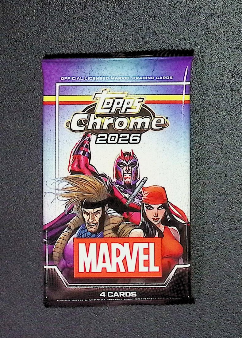2026 Topps Chrome Marvel Super Heroes Blaster Box Pack (1 of 1)