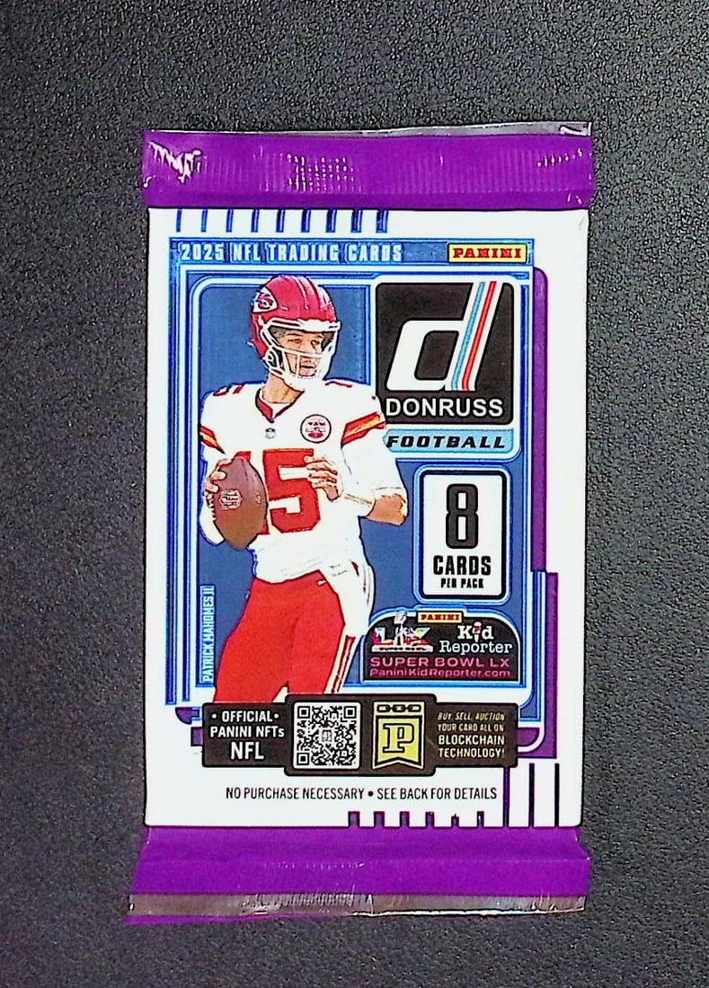 2025 Donruss Football RETAIL BOX PACK Cam Ward, Emeka Egbuka, Ashton Jeanty, Travis Hunter, Omarion (1 of 1)