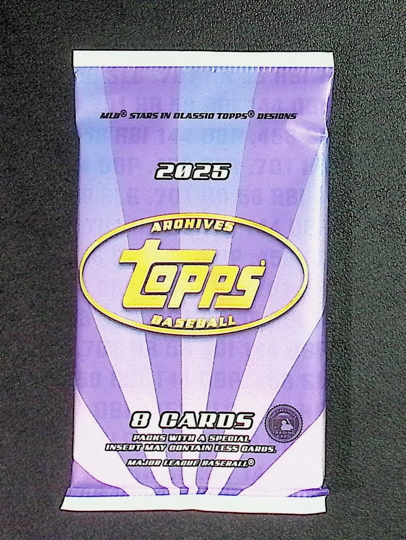 2025 Topps ARCHIVES Baseball BLASTER BOX PACK - MLB Trading Cards: Factory Sealed Topps Baseball MLB Trading & Sports Cards, Rookie Cards in this set are James Wood, Dylan Crews, Speckled, SP, SSP, Variations, Autographs, Chrome, Refractors, 1976 Topps, Sports Cards 