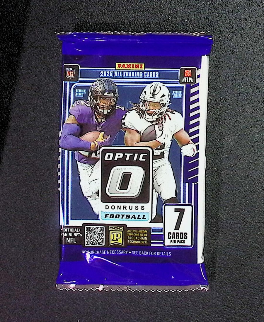2025 Donruss Optic Football Card MEGA BOX PACK- Jaxson Dart, Tyler Shough Rookie Cards (1 of 1)