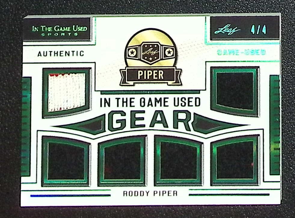 Roddy Piper Game Used Gear /4 2020 Leaf In The Game #ITGUG-19: WWF, WWE, nWo, WCW, ECW, Wrestling, Pro Wrestling, Wrestling Cards, Wrestling Sports Cards
