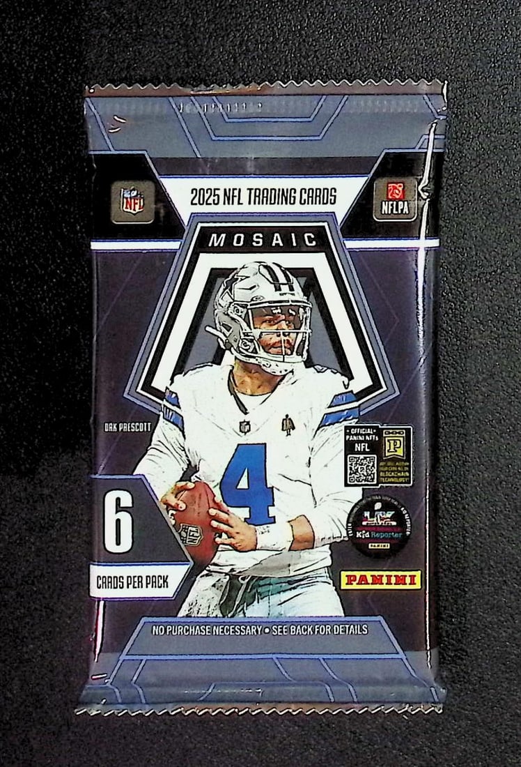 2025 Panini Mosaic Football BLASTER BOX PACK - Jaxson Dart, Cam Skattebo, Emeka Egbuka, Ashton: Panini Rookie Football NFL Trading & Sports Cards, Rookie Cards in This Set are Jaxson Dart, Cam Ward, Shedeur Sanders, Cam Skattebo, Travis Hunter, Football & Sports Cards for Sale Near Me, Silver, W