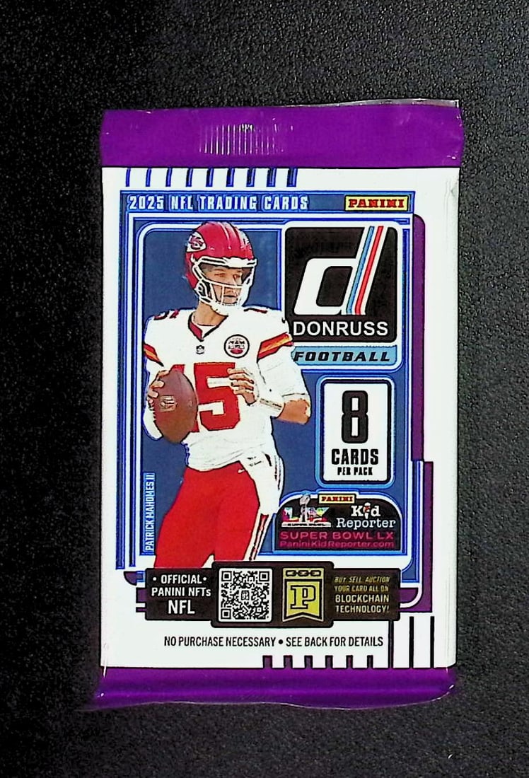 2025 Donruss Football RETAIL BOX PACK Cam Ward, Emeka Egbuka, Ashton Jeanty, Travis Hunter, Omarion (1 of 1)