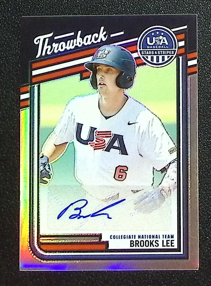 Brooks Lee Silver Prizm Auto /199 2026 Panini Stars & Stripes #TS-BL Minnesota Twins: Panini Baseball MLB Trading & Sports Cards, Sports Cards for Sale Near Me, Prizm, Mosaic, Select, SP, SSP, Auction Memorabilia Lots for Sale On Line, World Series & Hall of Fame Players