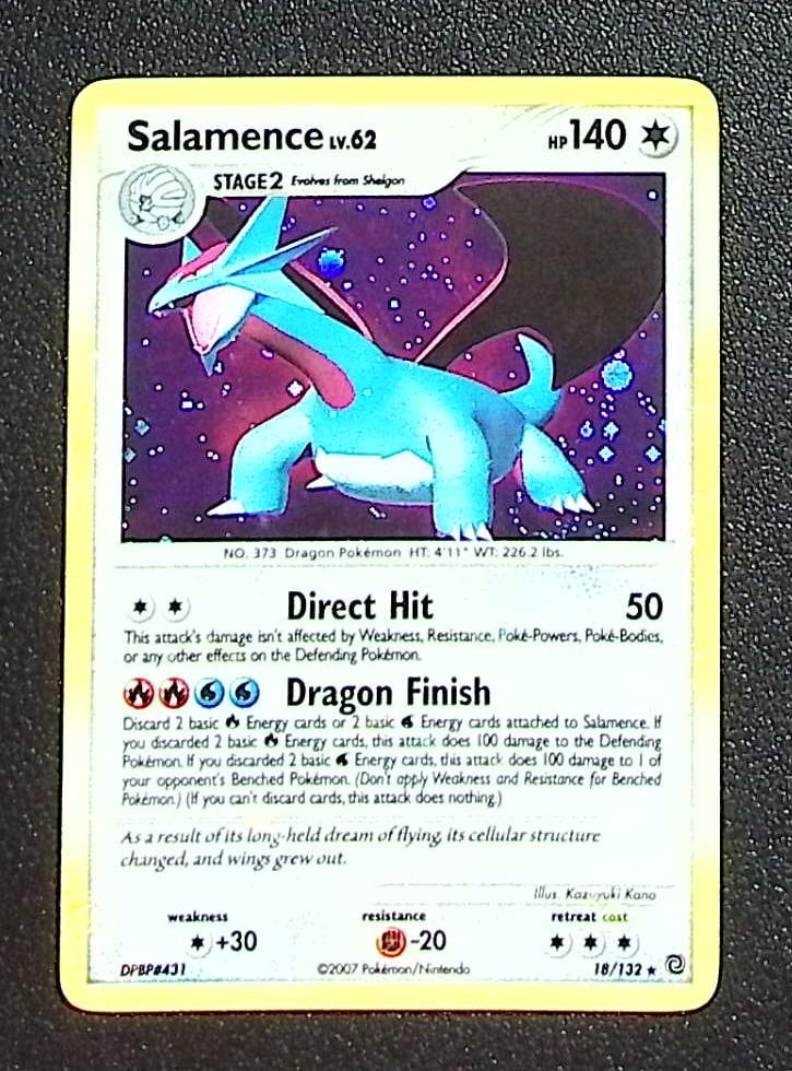 Pokemon Secret Wonders Salamence Holo Rare #18 LP See Pics: Pokemon Trading Card Game Cards, Charizard, Pikachu, Mewtwo, Reverse Holo, Holo Rare, Secret Rare Cards, Full Art Cards, Eevee, Ultra Rare Card, Illustration Rare, Special Illustration Rare SIR