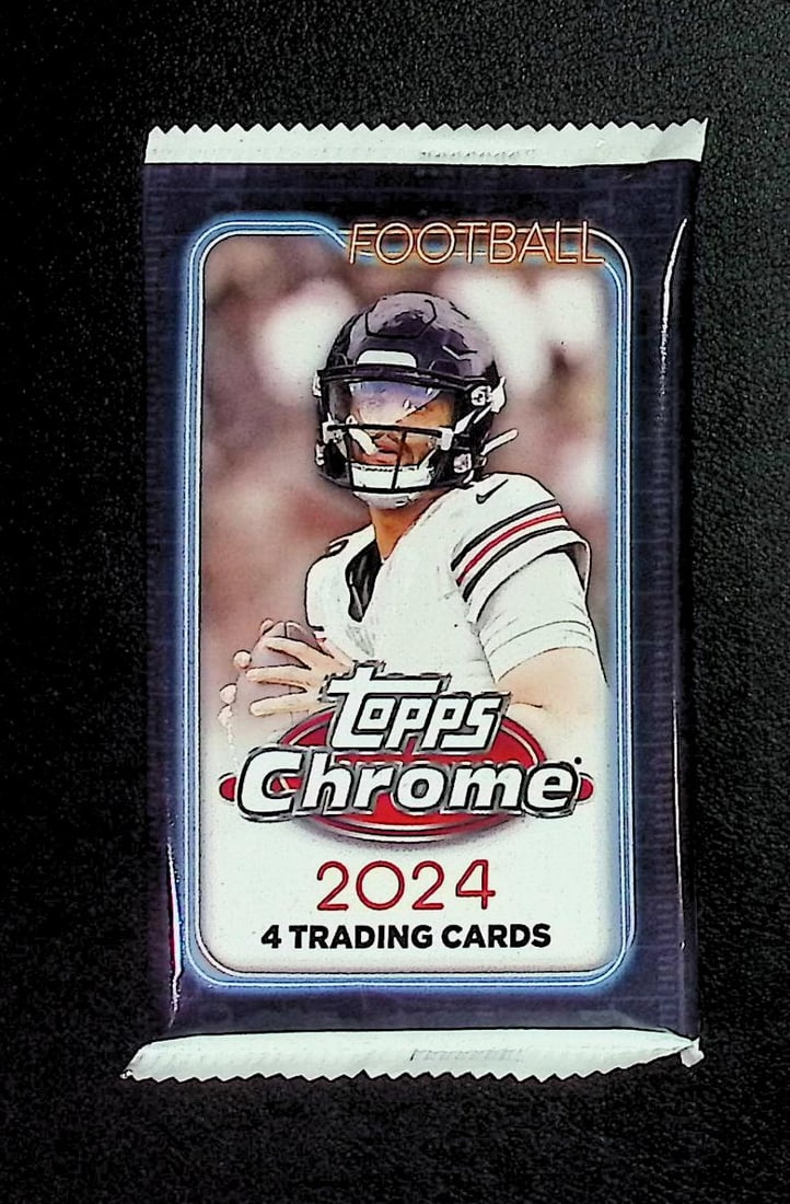 2024 Topps Chrome Football Cards BLASTER Box Pack Drake Maye, Jayden Daniels Rookie Card: Topps Football NFL Trading & Sports Cards, Rookie Cards in this Set Are Drake Maye Jayden Daniels, Bo Nix, JJ McCarthy, Marvin Harrison Jr, Refractors, Prism Refractors, X-Fractors, Sports Cards for S