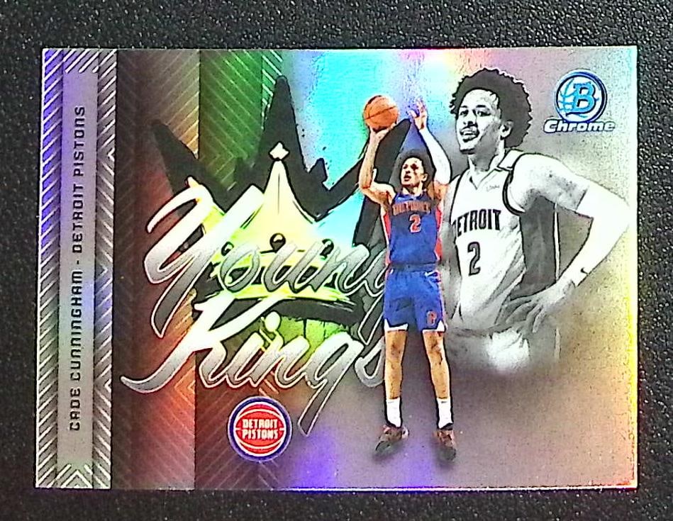 Cade Cunningham Young Kings Refractor 2025-26 Bowman Chrome #YK-12 Pistons (1 of 2)