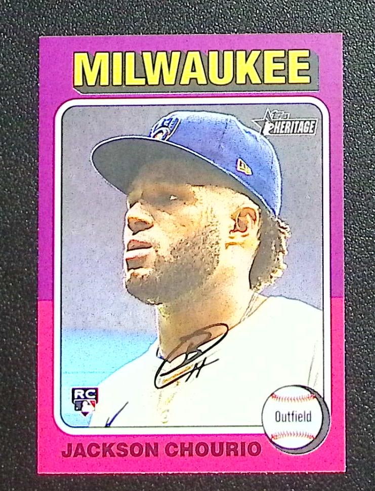 Jackson Chourio Rookie Card City Swap Variation SSP 2024 Topps Heritage #632 Brewers: Topps Baseball MLB Trading & Sports Cards, Sports Cards for Sale Near Me, World Series & Hall of Fame Players Memorabilia, Refractors, X-Fractors, Numbered, SP, SSP, Valuable Auction Memorabilia Lots 