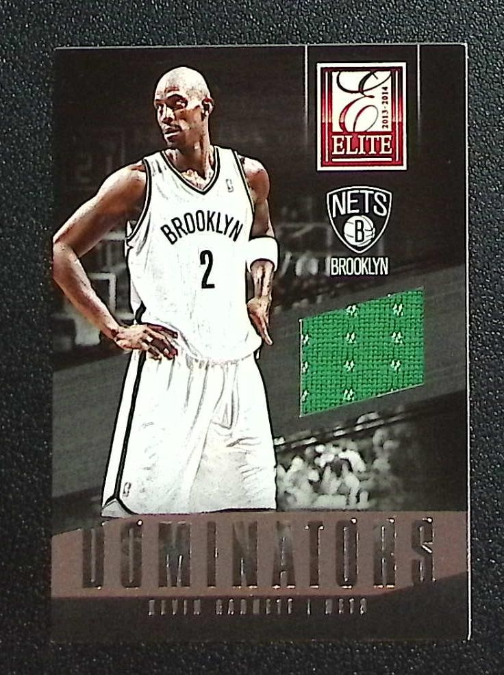 Kevin Garnett Game Worn Patch 2013-14 Panini Elite #8 Boston Celtics: Panini Select, Prizm, Mosaic, Contenders, Revolution, Phoenix, NBA Hoops, Rookie NFL Sports Trading Cards, Silver, SP, SSP, Wave Prizms, Numbered Cards, Basketball sports Cards for Sale Near Me, NBA C