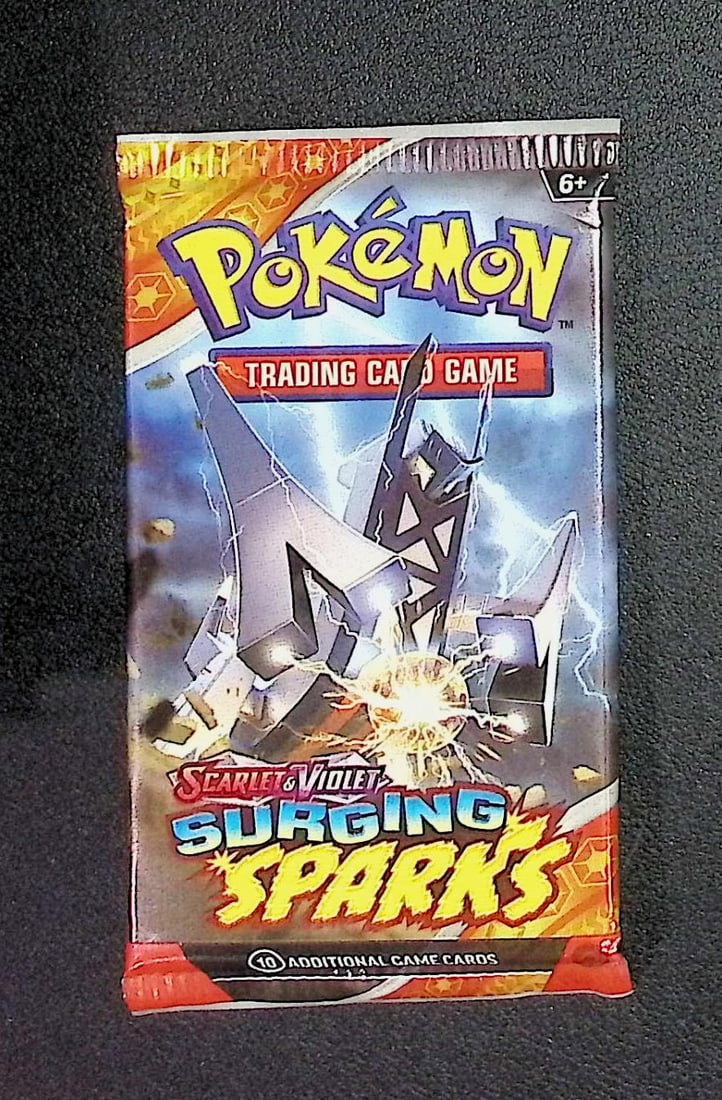 Pokemon Scarlet & Violet Surging Sparks 10 Card TCG Booster Pack, Charizard, Pikachu, Holo: Pokemon Trading Card Game Cards, Charizard, Pikachu, Mewto, EX, Referse Holo, Holo Rare Cards, Secret Rare Cards, Full Art Cards, Evee, 3 Stars Ultra Rare Cards, Double Rare, Illustration Rare, Specia