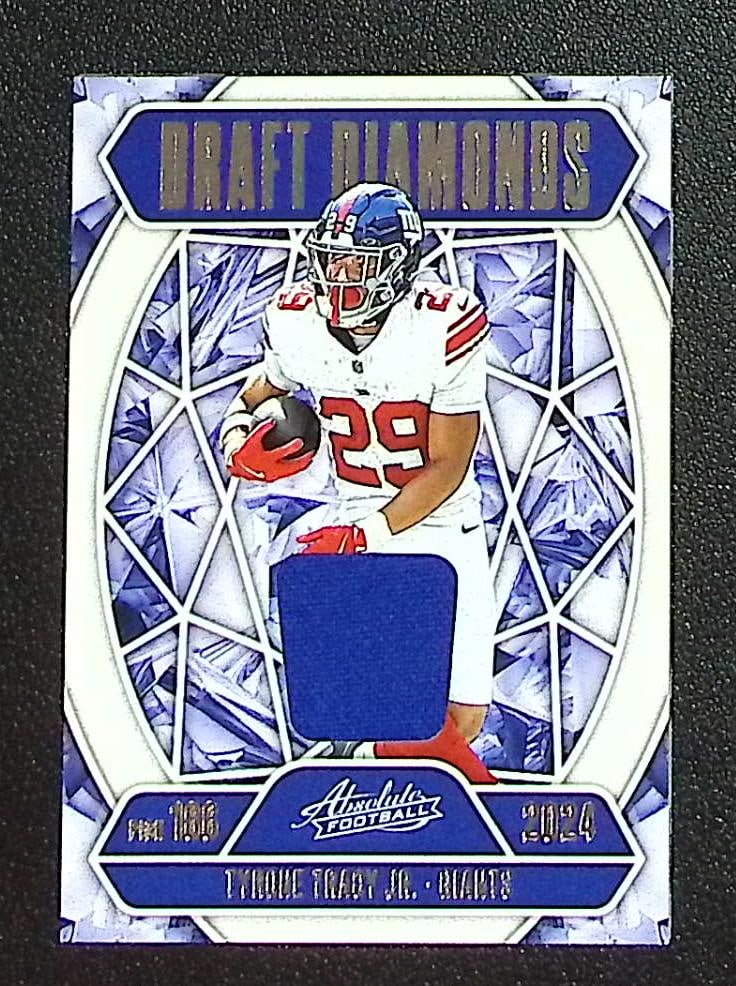 Tyrone Tracy Jr. Draft Diamonds Patch 2025 Absolute #DDJ-TTR New York Giants (1 of 2)