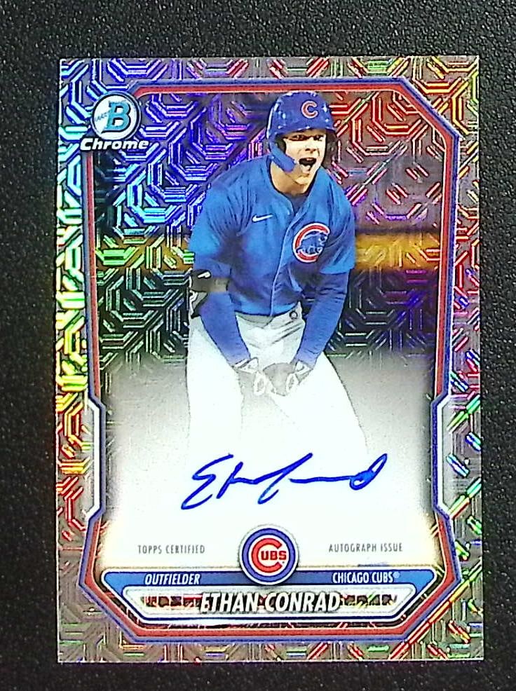 Ethan Conrad Prospects Mojo Refractor Auto 2026 Bowman Chrome #BMA-EC Cubs (1 of 2)