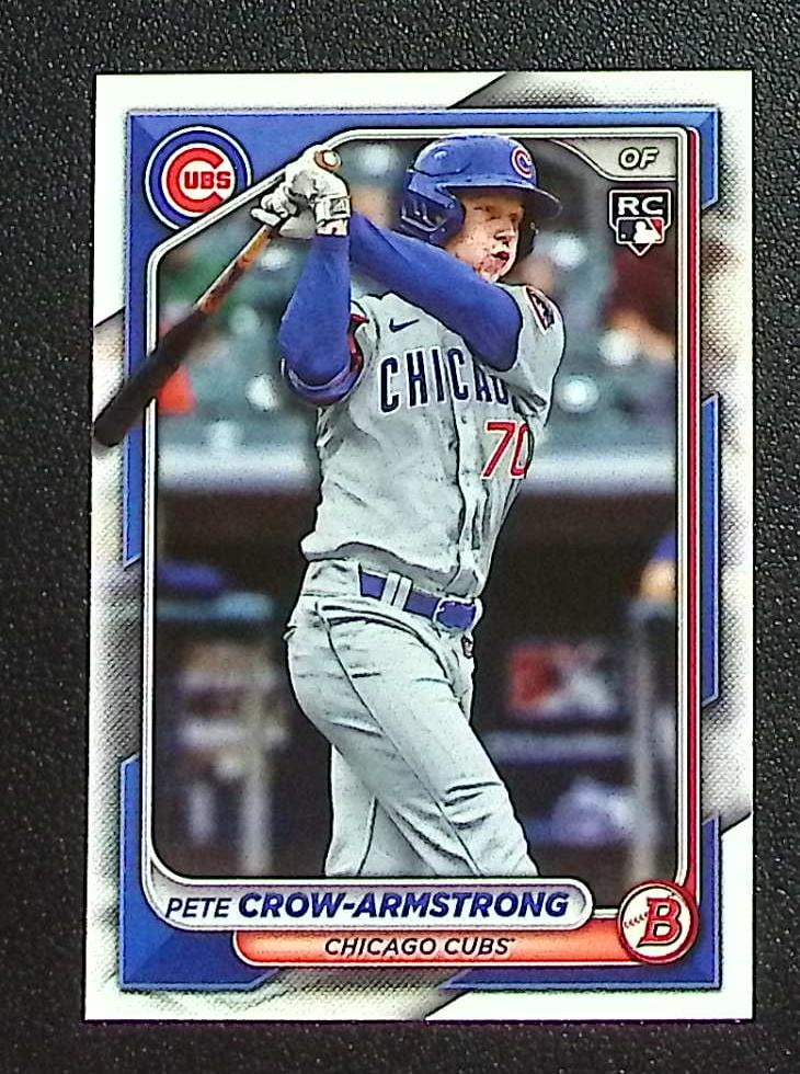 Pete Crow-Armstrong Rookie Card 2024 Bowman #85 Chicago Cubs (1 of 2)