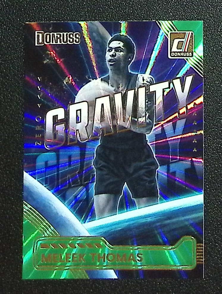 Meleek Thomas Zero Gravity Green Laser 2025-26 Donruss #17 Arkansas, Cavaliers: Panini Select, Prizm, Mosaic, Contenders, Revolution, Phoenix, NBA Hoops, Rookie NFL Sports Trading Cards, Silver, SP, SSP, Wave Prizms, Numbered Cards, Basketball sports Cards for Sale Near Me, NBA C