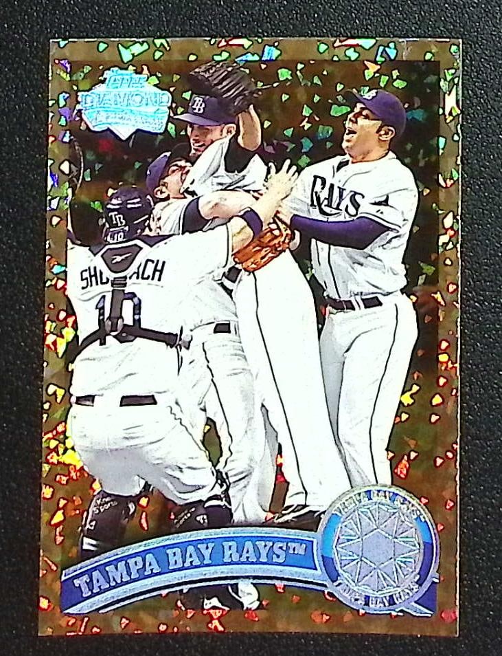 Tampa Bay Rays Cognac 2011 Topps Diamond Anniversary #52: Topps, Bowman, & Fanatics Baseball MLB Trading & Sports Cards, Sports Cards for Sale Near Me, World Series & Hall of Fame Players Memorabilia, Refractors, X-Fractors, Numbered, SP, SSP, Valuable Aucti