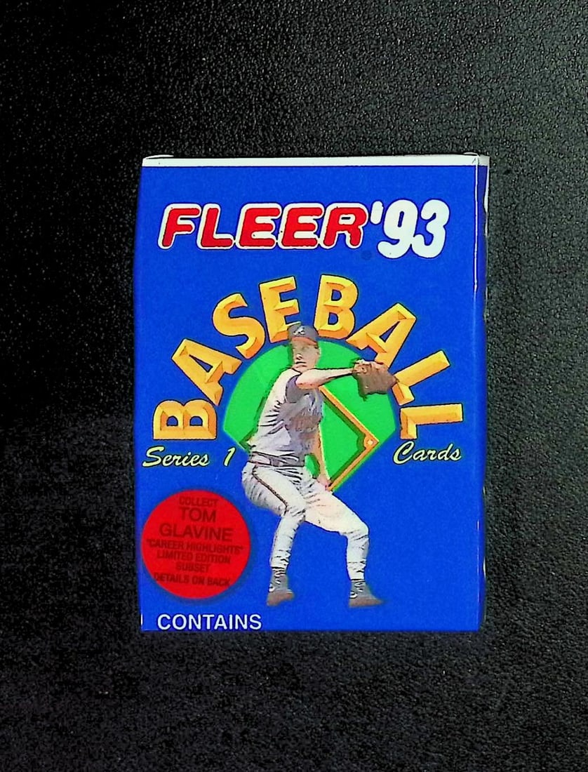 1993 Fleer Series 1 Baseball Vintage Baseball Card Retail Box Pack, MLB Trading Cards: Fleer Vintage Baseball MLB Trading & Sports Cards, World Series & Hall of Fame Players, Old Sports Cards for Sale Near Me, Valuable Auction Memorabilia Lots For Sale On Line, Tony Gwynn, Rickey Hender