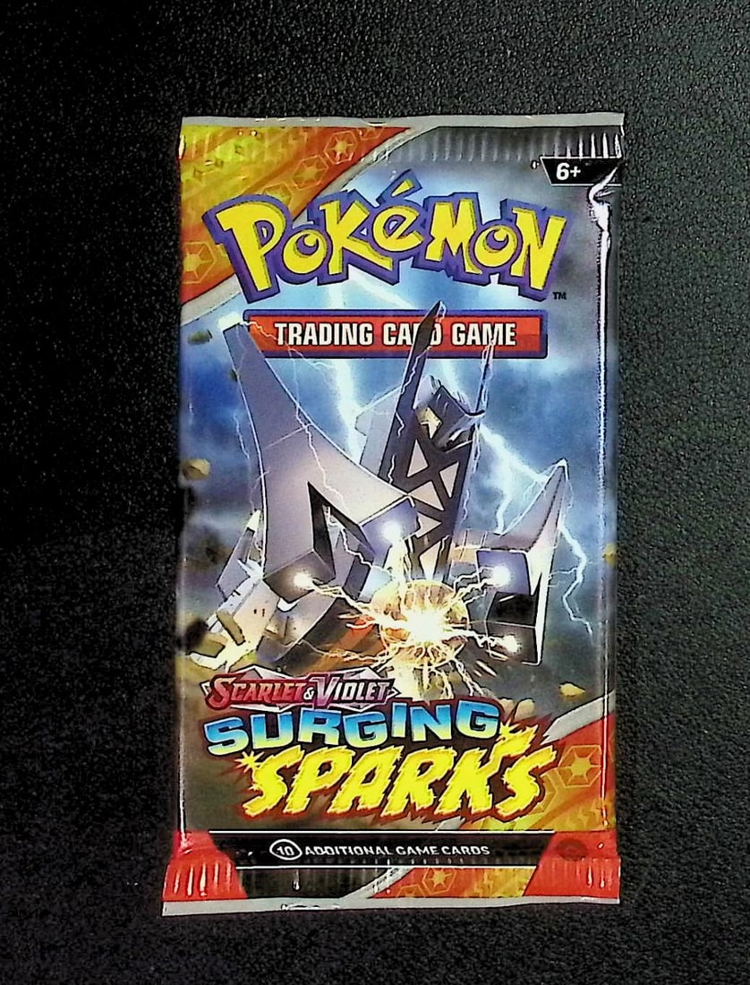 Pokemon Scarlet & Violet Surging Sparks 10 Card TCG Booster Pack, Charizard, Pikachu, Holo: Pokemon Trading Card Game Cards, Charizard, Pikachu, Mewto, EX, Referse Holo, Holo Rare Cards, Secret Rare Cards, Full Art Cards, Evee, 3 Stars Ultra Rare Cards, Double Rare, Illustration Rare, Specia
