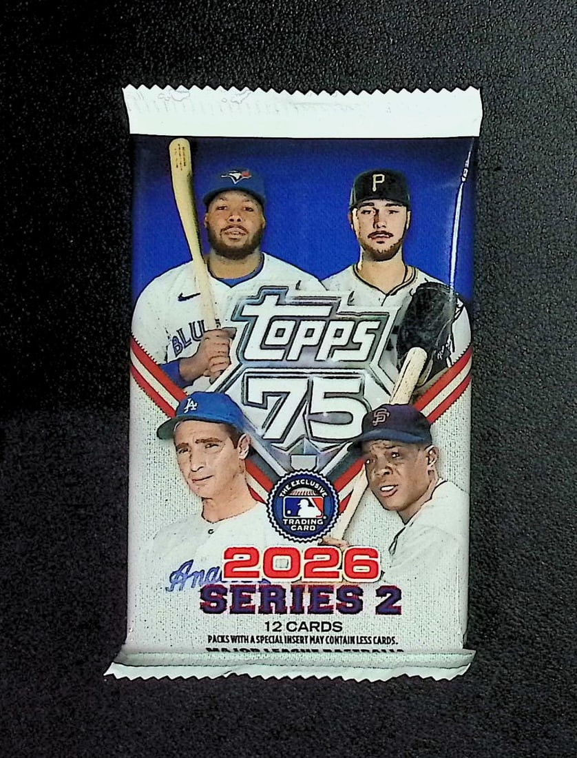 2026 Topps Series 2 Baseball 75th Anniversary BLASTER BOX PACK: Factory Sealed Topps Baseball MLB Trading & Sports Cards, Rookie Cards in this set are Jack Caglianone, Speckled, SP, SSP, Variations, Autographs, Chrome, Refractors, 1976 Topps, Sports Cards for Sale