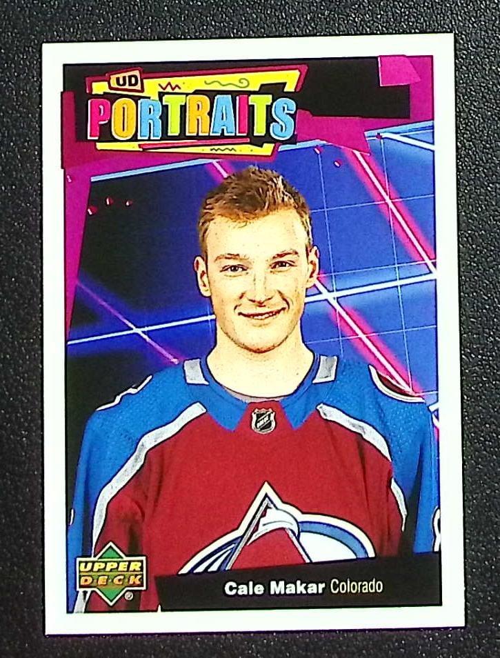Cale Makar UD Portraits 2020-21 Upper Deck #P-19 Colorado Avalanche: Upper Deck NHL Hockey Trading & Sports Cards, Sports Cards for Sale Near Me, Stanley Cup & Hall of Fame Players, Valuable Auction Memorabilia Lots for Sale On Line