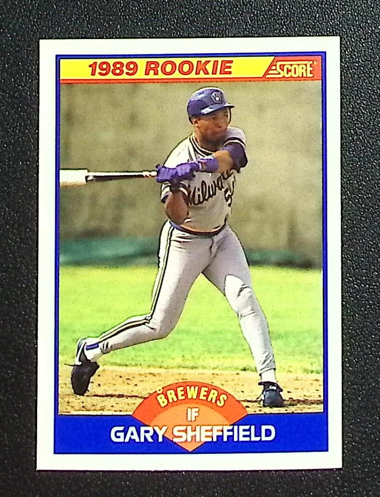Gary Sheffield Rookie Card 1989 Score #625 Brewers: Upper Deck Baseball MLB Trading & Sports Cards, Old Sports Cards for Sale Near Me, Auction Memorabilia Lots for Sale On Line, World Series & Hall of Fame Players