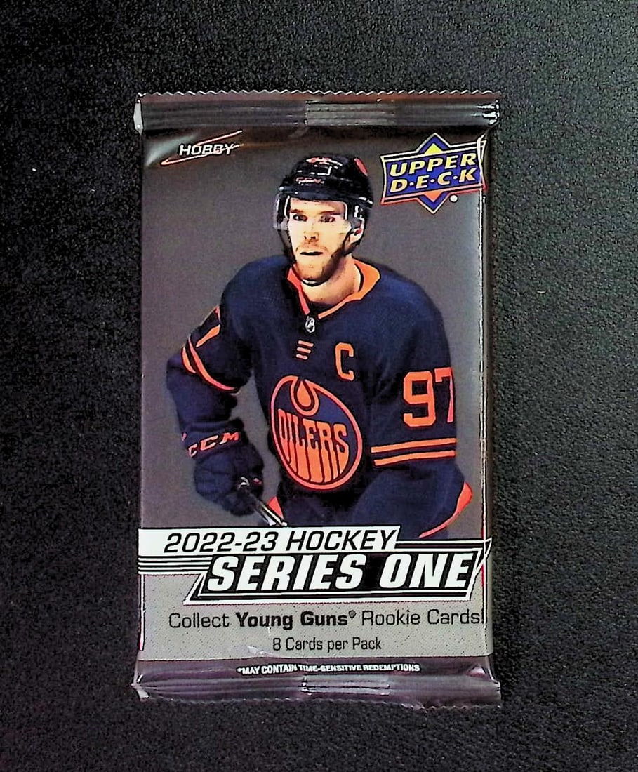 2022-23 Upper Deck SERIES 1 Hockey HOBBY BOX PACK - Collect Young Guns Rookie Cards: Upper Deck Hockey NHL Trading & Sports Cards, Sports Cards for Sale Near Mr, Auction Memorabilia Lots For Sale on Line, Base Retro Variation Cards NHL Trading Cards Stanley Cup Connor McDavid Alex Ove