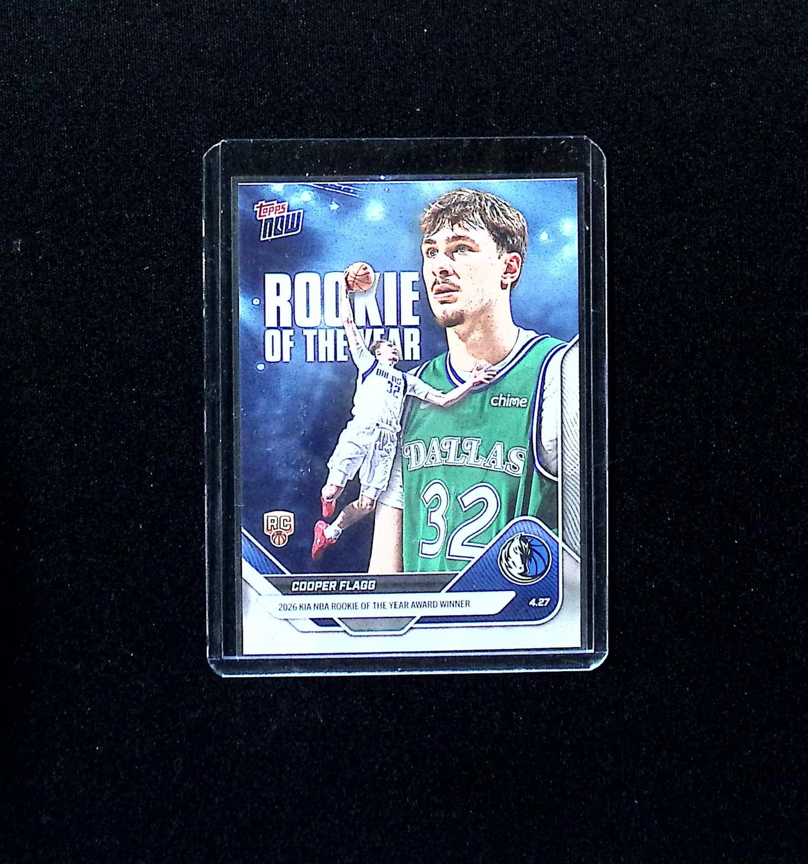 Cooper Flagg Rookie Of The Year 2026 Topps Now #ROTY Dallas Mavericks: Topps Basketball NBA Trading & Sports Cards, Sports Cards for Sale Near Me, Chrome, Refractor, SP, SSP, Valuable Auction Memorabilia Lots Sold On Line, NBA Championship & Hall of Fame Player Cards