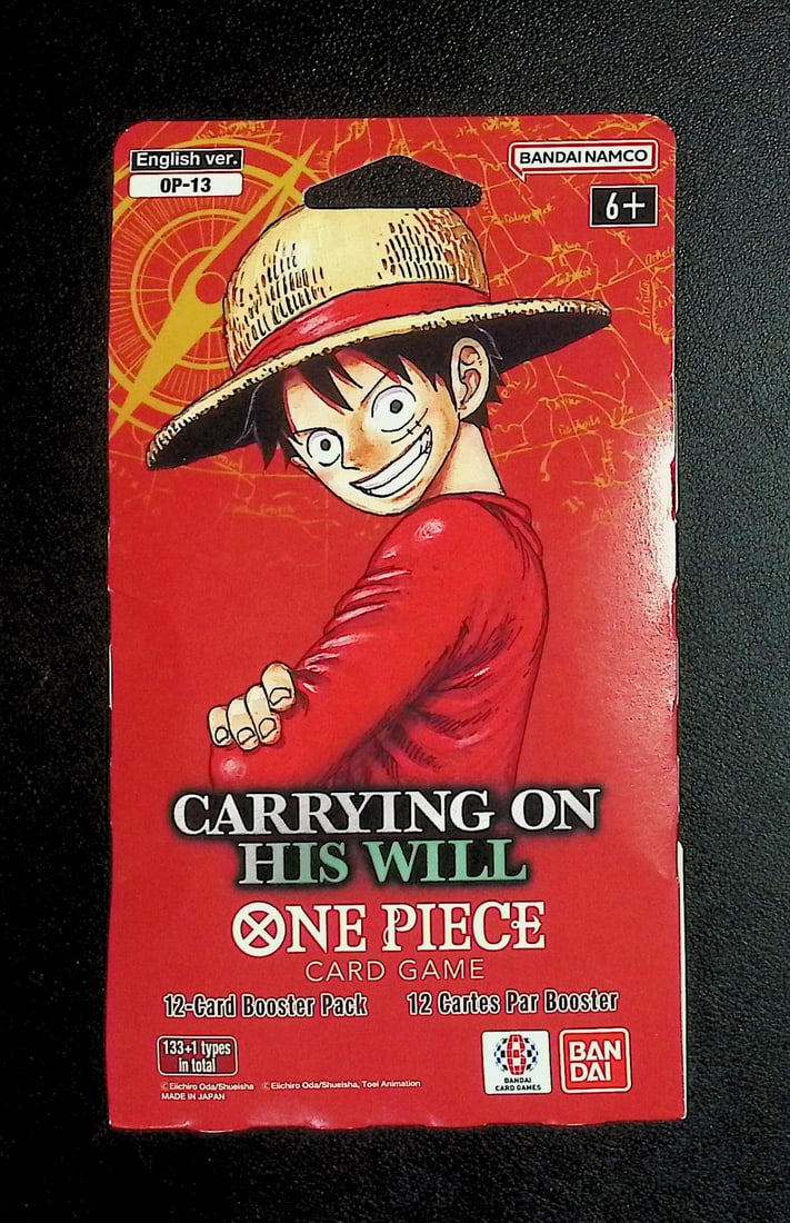 2026 One Piece Carrying on His Will OP-13 12 Card TCG Booster Pack (1 of 1)