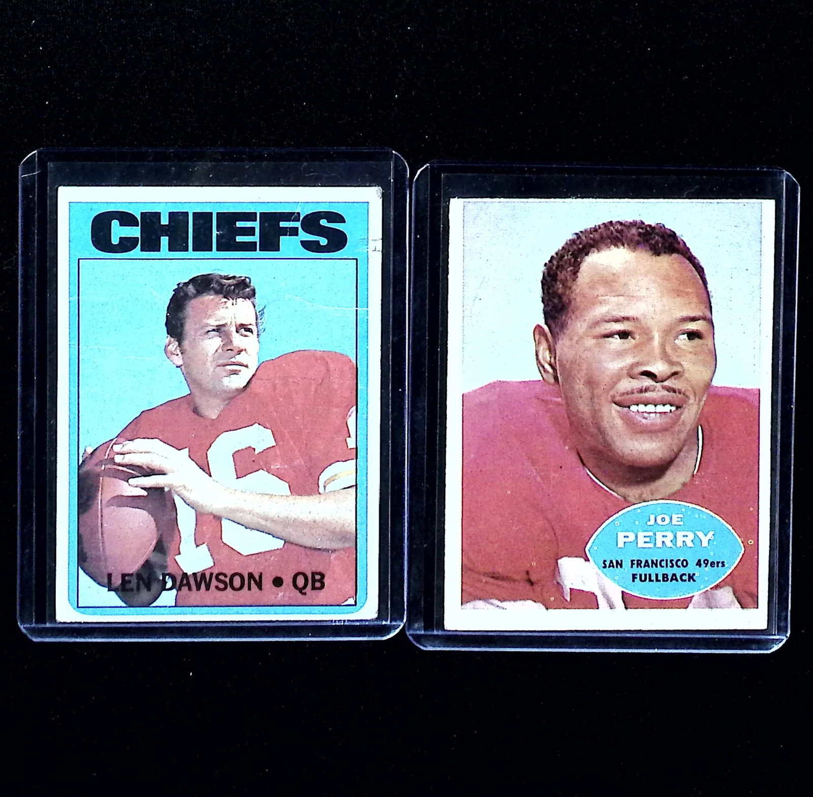 Len Dawson & Joe Perry Topps Vintage Football Lot (1 of 2)