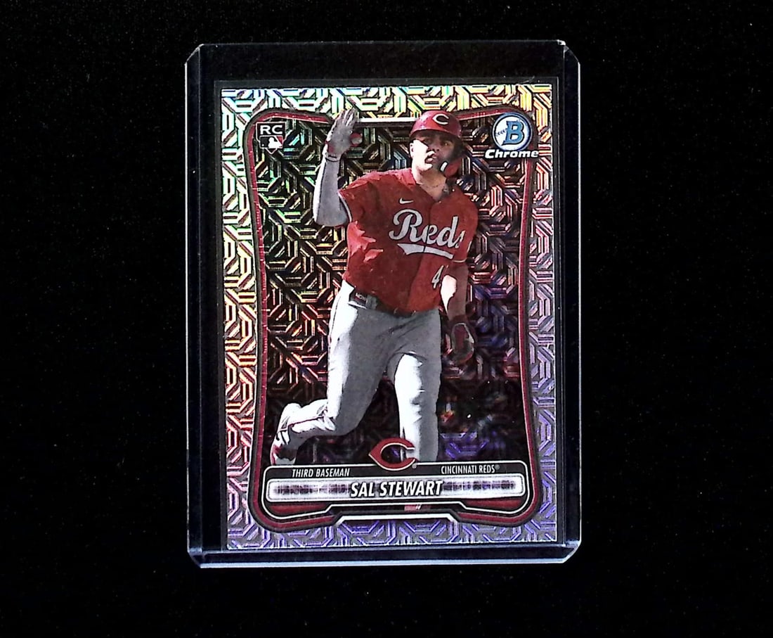 Sal Stewart Rookie Card Mojo Refractor 2026 Bowman Chrome #6 Cincinnati Reds: Topps Baseball MLB Trading & Sports Cards, Sports Cards for Sale Near Me, World Series & Hall of Fame Players Memorabilia, Refractors, X-Fractors, Numbered, SP, SSP, Valuable Auction Memorabilia Lots 