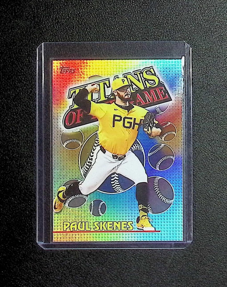 Paul Skenes Titans of The Game 2026 Topps #TOG-14 Pittsburgh Pirates: Topps Baseball MLB Trading & Sports Cards, Sports Cards for Sale Near Me, World Series & Hall of Fame Players Memorabilia, Refractors, X-Fractors, Numbered, SP, SSP, Valuable Auction Memorabilia Lots 