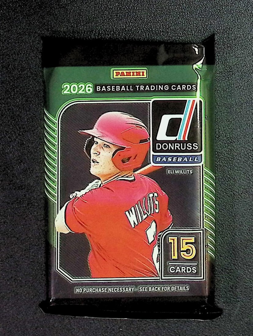 2026 Donruss Baseball Card BLASTER BOX PACK - 15 Cards Per Pack, Shock Parallels: Donruss Baseball MLB Trading Cards, Rookie Cards, Sports Cards for Sale Near Me, Hall of Fame & World Series Champion Players, Travis Bazzanna, Jake Misiorowski, Konnor Griffin, Bubba Chandler, Jesus 