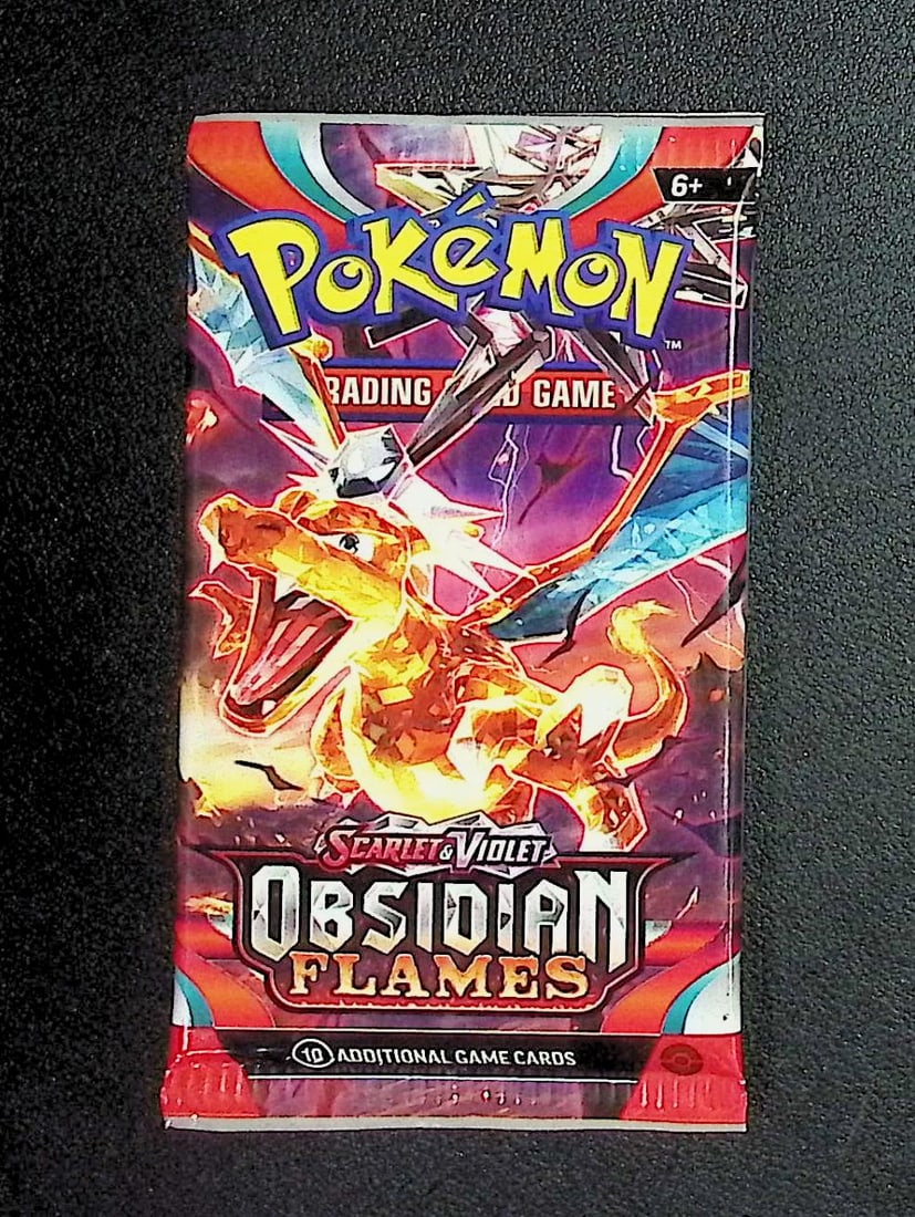 2023 Pokemon Scarlet & Violet Obsidian Flames 10 Card Booster Pack TCG (1 of 1)
